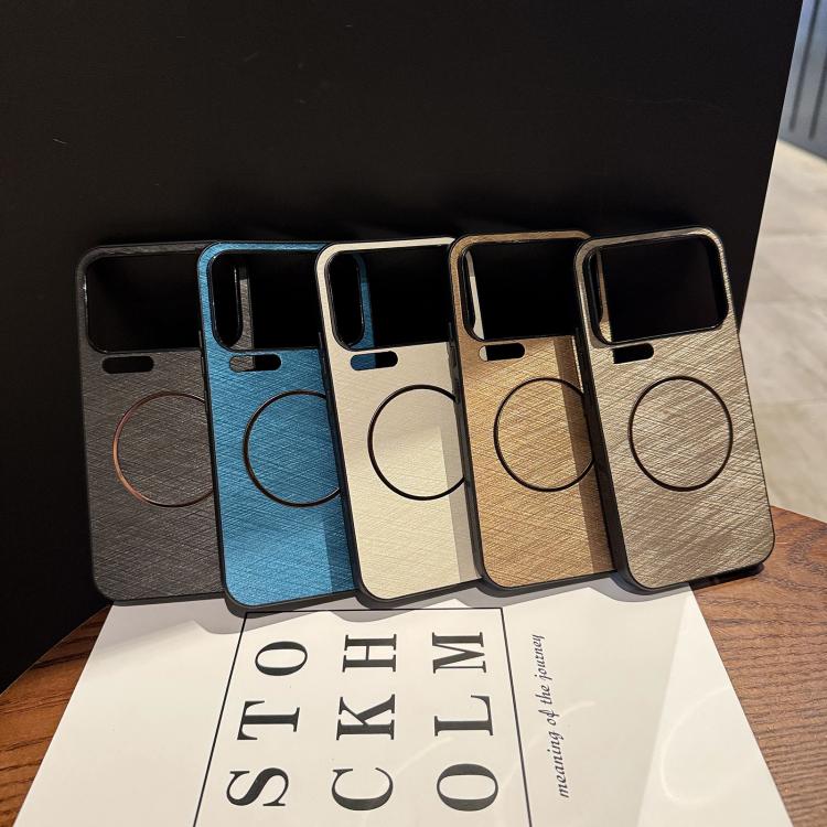 For Xiaomi 17 Pro Gold Line Texture Magsafe PC Phone Case