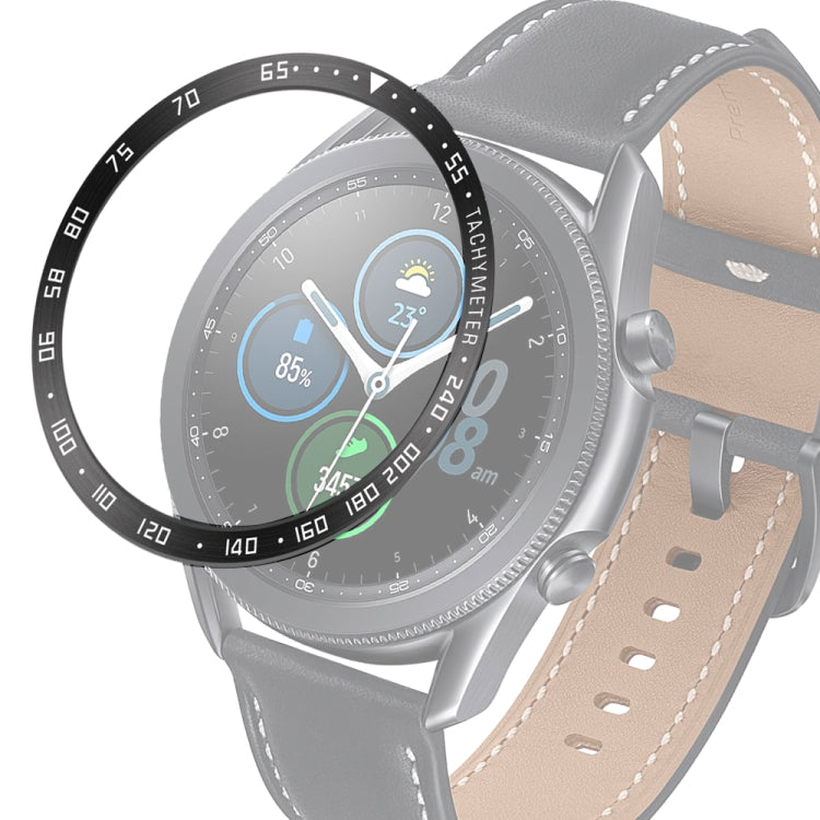 For Samsung Galaxy Watch 3 45mm Smart Watch Steel Bezel Ring, E Version