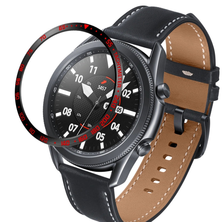 For Samsung Galaxy Watch 3 45mm Smart Watch Steel Bezel Ring, E Version