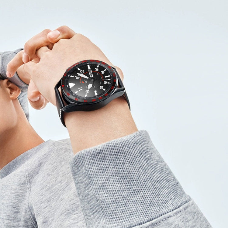 For Samsung Galaxy Watch 3 45mm Smart Watch Steel Bezel Ring, E Version