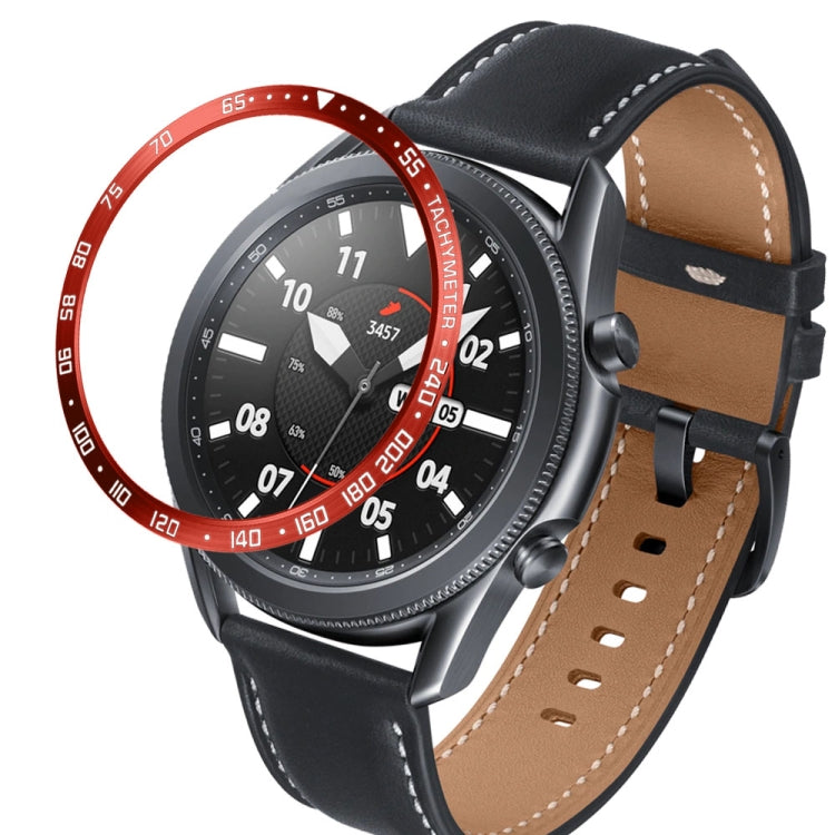 For Samsung Galaxy Watch 3 45mm Smart Watch Steel Bezel Ring, E Version