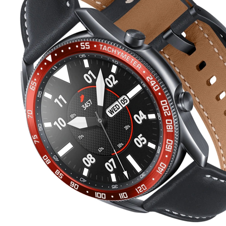 For Samsung Galaxy Watch 3 45mm Smart Watch Steel Bezel Ring, E Version