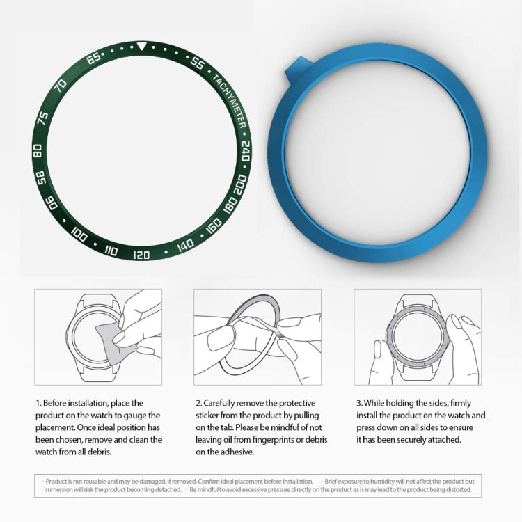For Samsung Galaxy Watch 3 45mm Smart Watch Steel Bezel Ring, E Version