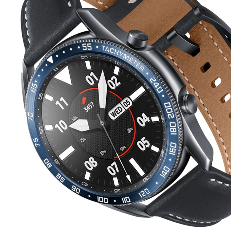For Samsung Galaxy Watch 3 45mm Smart Watch Steel Bezel Ring, E Version