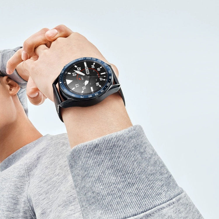 For Samsung Galaxy Watch 3 45mm Smart Watch Steel Bezel Ring, E Version