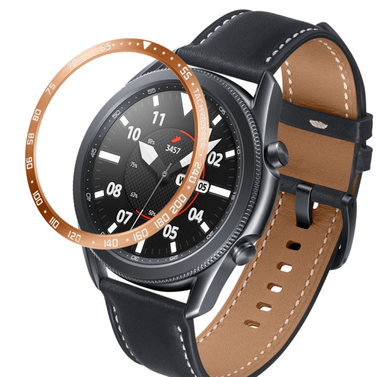 For Samsung Galaxy Watch 3 45mm Smart Watch Steel Bezel Ring, E Version