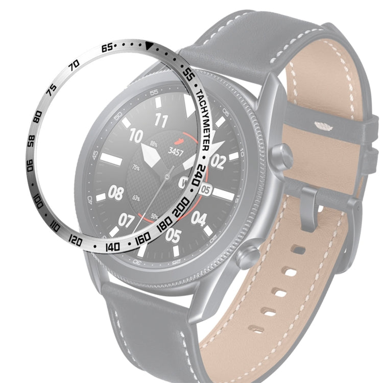 For Samsung Galaxy Watch 3 45mm Smart Watch Steel Bezel Ring, E Version