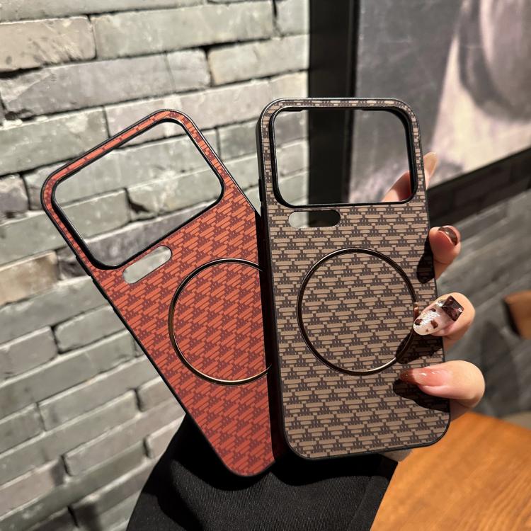 For Xiaomi 17 Pro Max Triangular Texture Magsafe PC Phone Case