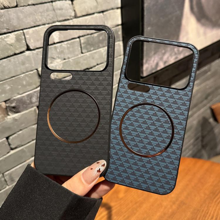 For Xiaomi 17 Pro Triangular Texture Magsafe PC Phone Case