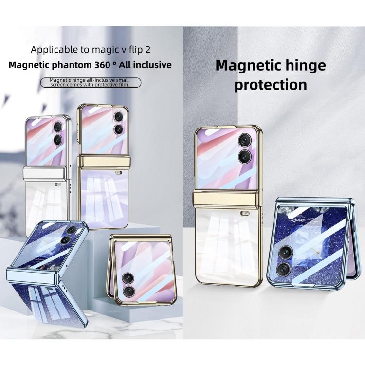 For Honor Magic V Flip 2 GKK Integrated Folding Magnetic Hinge Phantom Phone Case