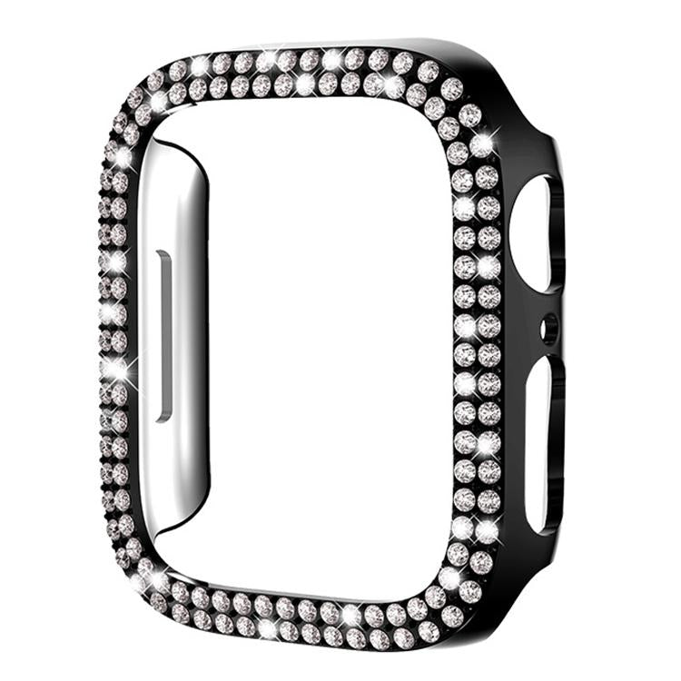 For Apple Watch Series 3 / 2 / 1 38mm xDfind Double Row Diamond Hollow PC Watch Cover