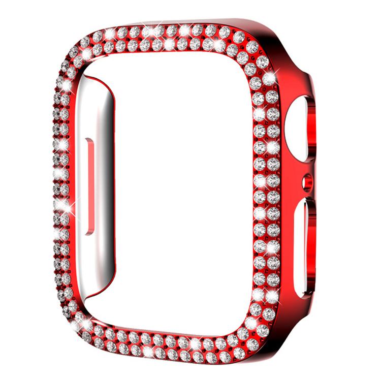 For Apple Watch Series 3 / 2 / 1 38mm xDfind Double Row Diamond Hollow PC Watch Cover