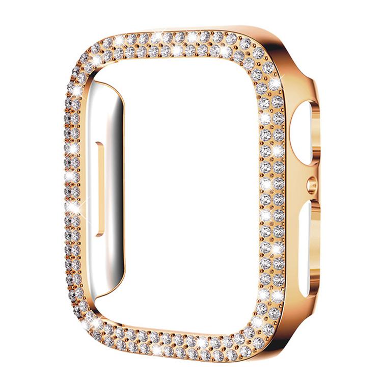 For Apple Watch Series 3 / 2 / 1 38mm xDfind Double Row Diamond Hollow PC Watch Cover