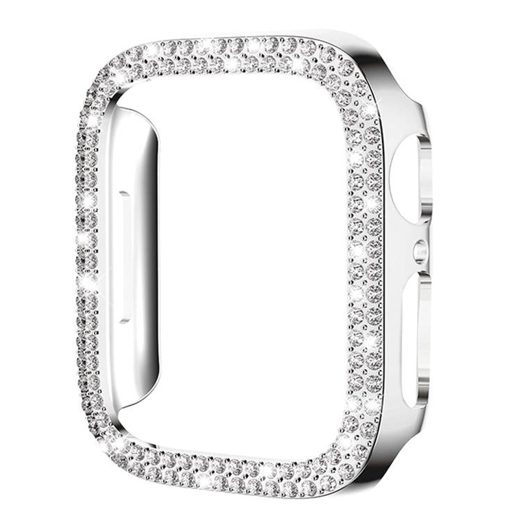 For Apple Watch Series 3 / 2 / 1 38mm xDfind Double Row Diamond Hollow PC Watch Cover