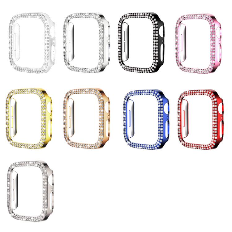 For Apple Watch Series 3 / 2 / 1 38mm xDfind Double Row Diamond Hollow PC Watch Cover