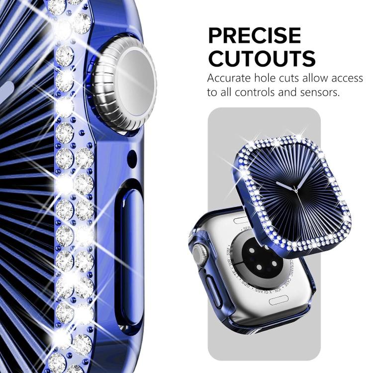 For Apple Watch Series 3 / 2 / 1 38mm xDfind Double Row Diamond Hollow PC Watch Cover