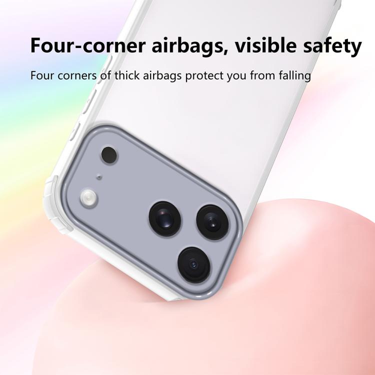 For iPhone 17 Pro Max Four Corners Shield Shockproof TPU Hybrid PC Phone Case