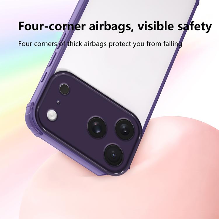 For iPhone 17 Pro Max Four Corners Shield Shockproof TPU Hybrid PC Phone Case