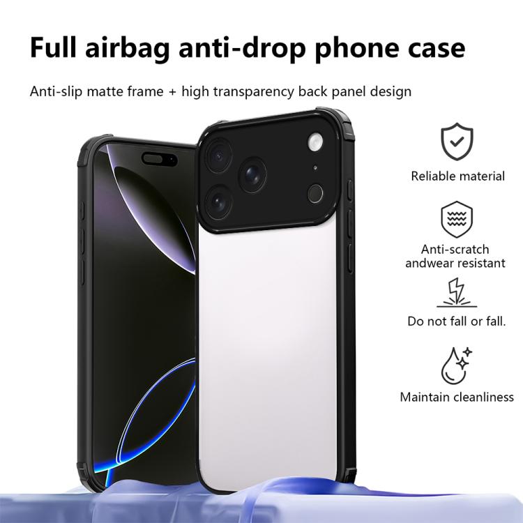 For iPhone 17 Pro Max Four Corners Shield Shockproof TPU Hybrid PC Phone Case