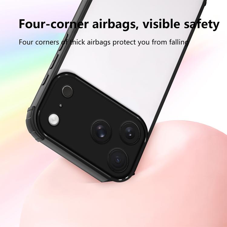 For iPhone 17 Pro Max Four Corners Shield Shockproof TPU Hybrid PC Phone Case