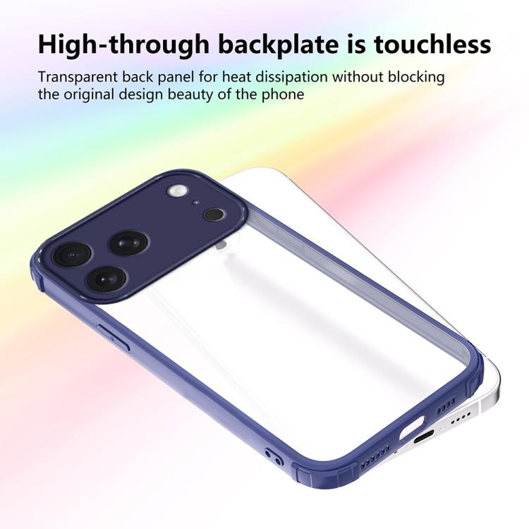 For iPhone 17 Pro Max Four Corners Shield Shockproof TPU Hybrid PC Phone Case