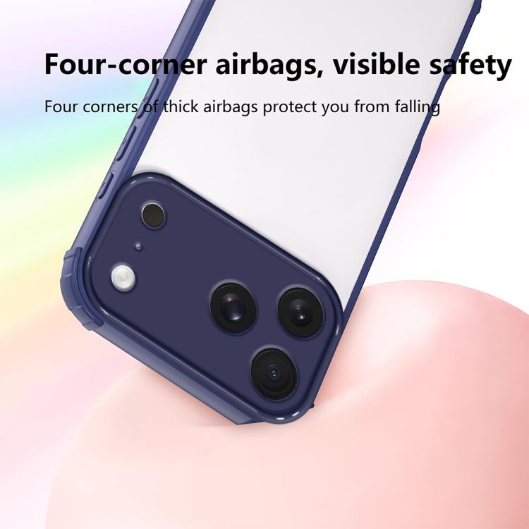 For iPhone 17 Pro Max Four Corners Shield Shockproof TPU Hybrid PC Phone Case