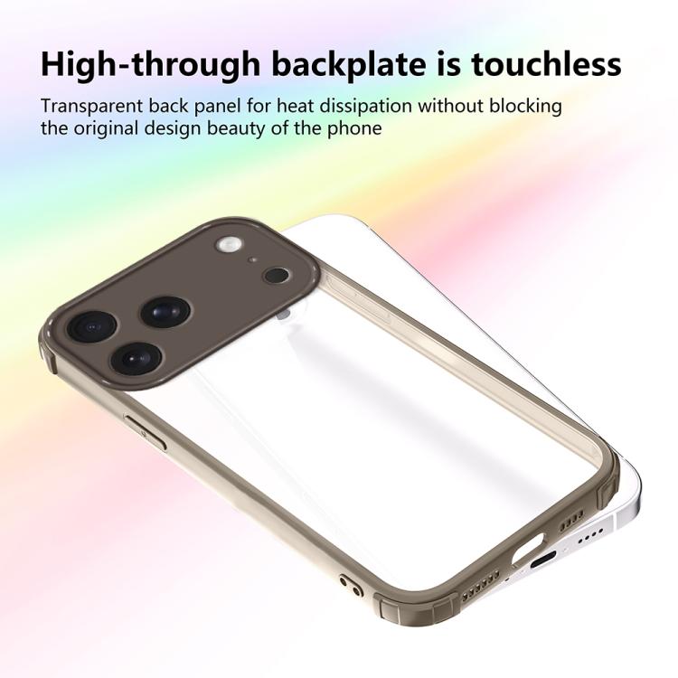 For iPhone 17 Pro Max Four Corners Shield Shockproof TPU Hybrid PC Phone Case