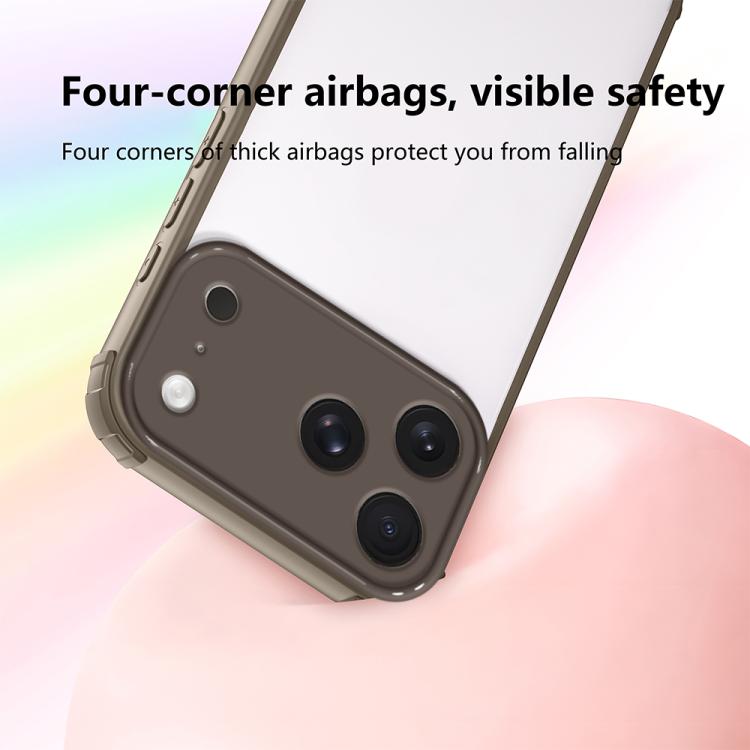 For iPhone 17 Pro Max Four Corners Shield Shockproof TPU Hybrid PC Phone Case