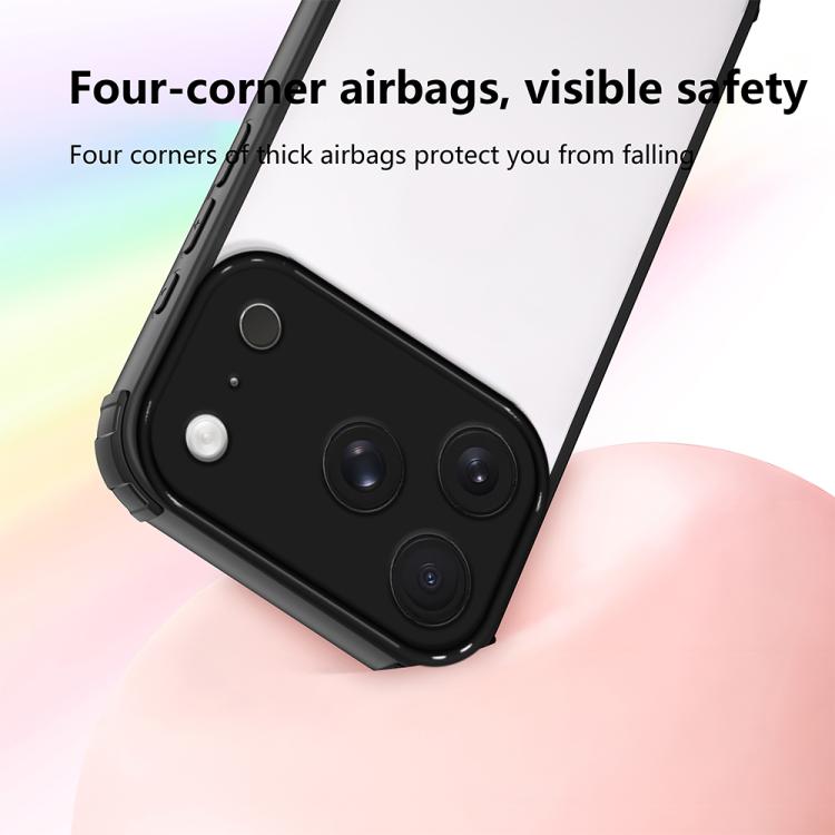 For iPhone 17 Pro Four Corners Shield Shockproof TPU Hybrid PC Phone Case