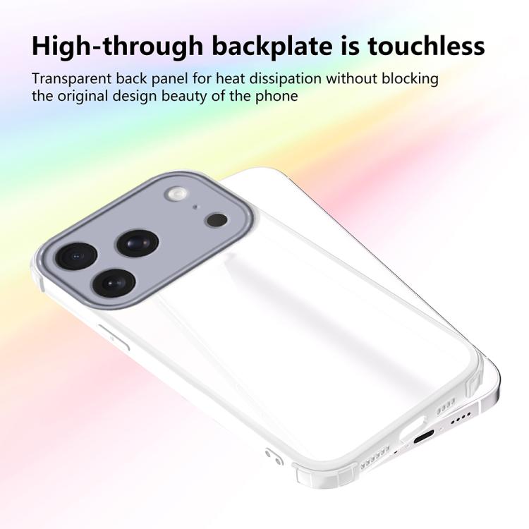 For iPhone 17 Pro Four Corners Shield Shockproof TPU Hybrid PC Phone Case