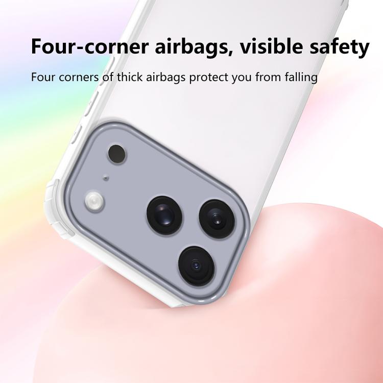 For iPhone 17 Pro Four Corners Shield Shockproof TPU Hybrid PC Phone Case
