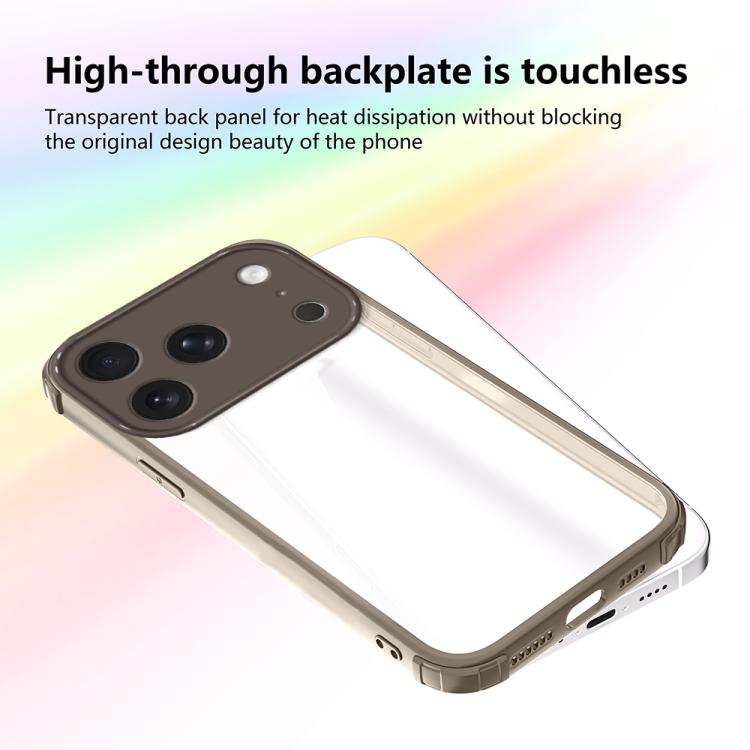 For iPhone 17 Pro Four Corners Shield Shockproof TPU Hybrid PC Phone Case