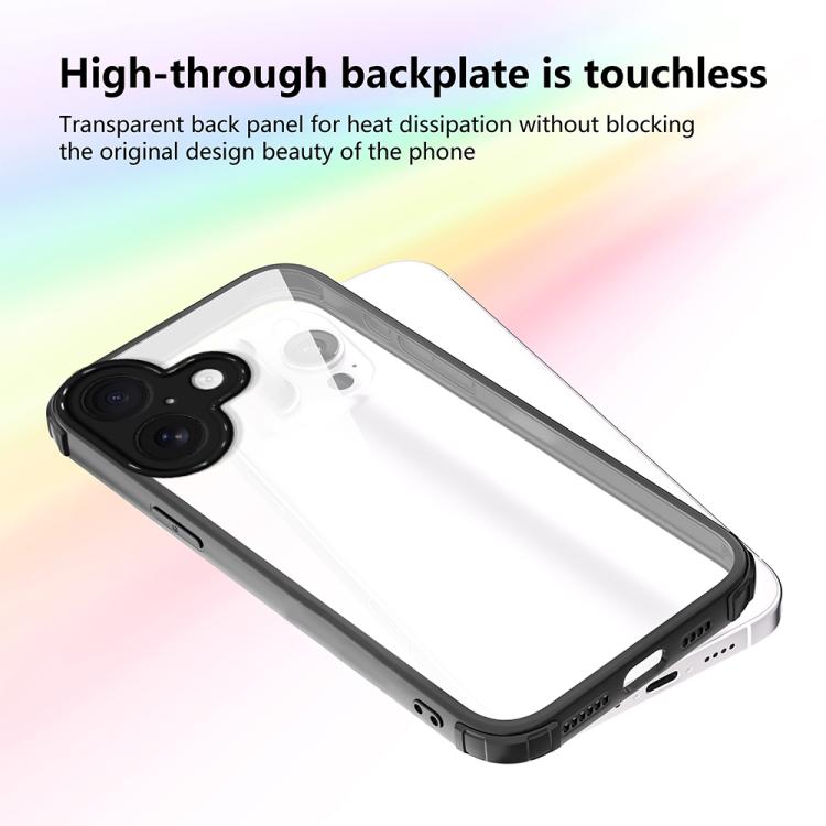 For iPhone 17 Four Corners Shield Shockproof TPU Hybrid PC Phone Case