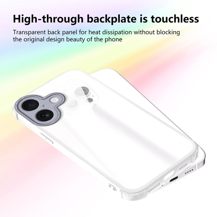 For iPhone 17 Four Corners Shield Shockproof TPU Hybrid PC Phone Case