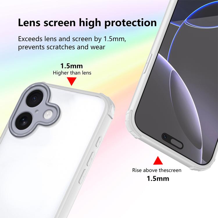 For iPhone 17 Four Corners Shield Shockproof TPU Hybrid PC Phone Case