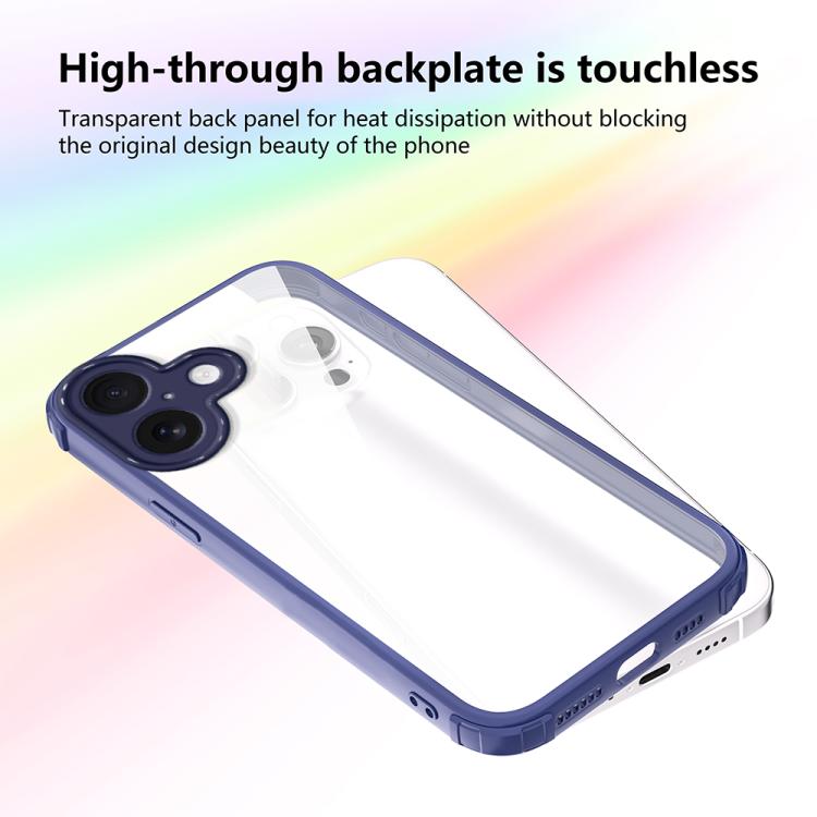 For iPhone 17 Four Corners Shield Shockproof TPU Hybrid PC Phone Case