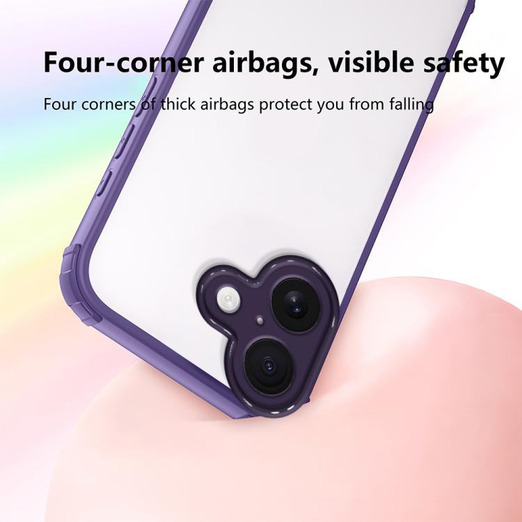 For iPhone 17 Four Corners Shield Shockproof TPU Hybrid PC Phone Case