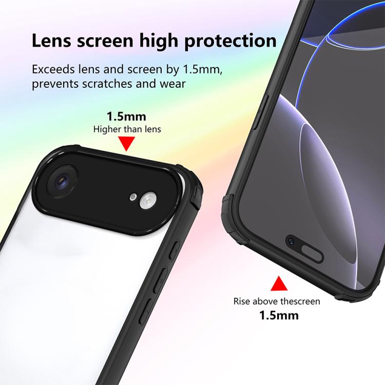 For iPhone Air Four Corners Shield Shockproof TPU Hybrid PC Phone Case