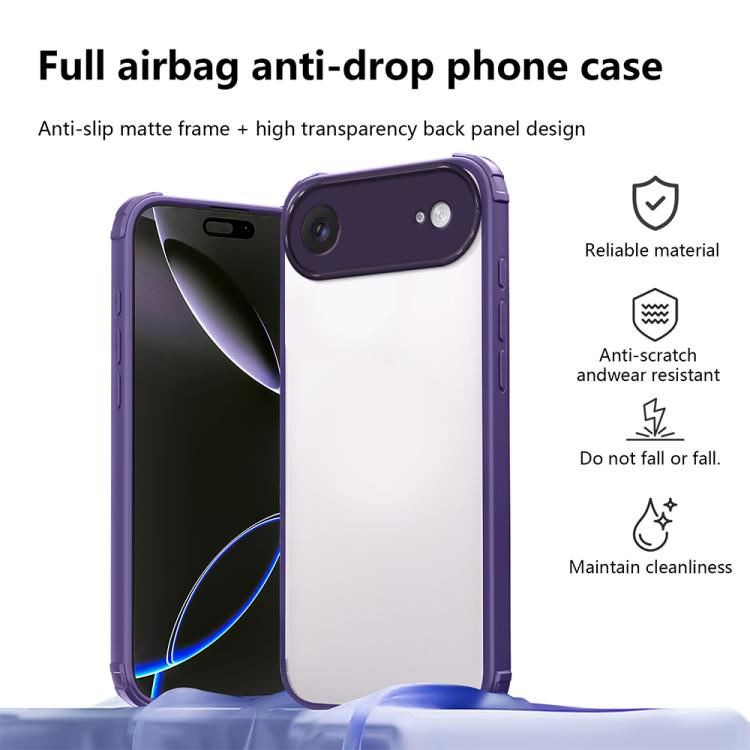 For iPhone Air Four Corners Shield Shockproof TPU Hybrid PC Phone Case