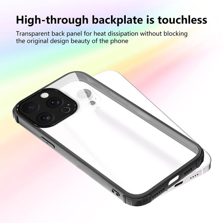 For iPhone 16 Pro Max Four Corners Shield Shockproof TPU Hybrid PC Phone Case