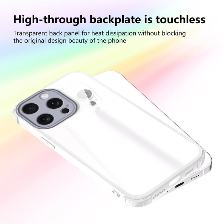 For iPhone 16 Pro Max Four Corners Shield Shockproof TPU Hybrid PC Phone Case