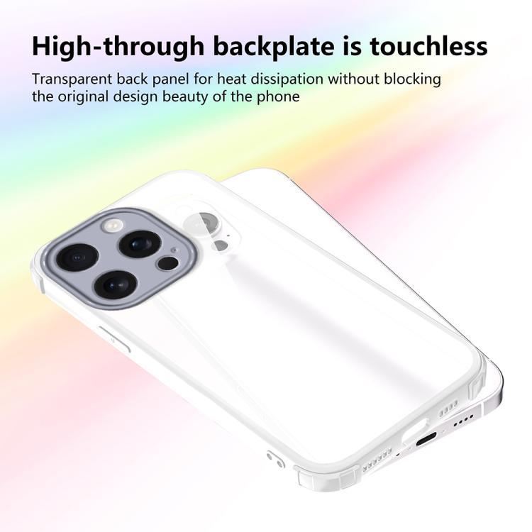 For iPhone 16 Pro Four Corners Shield Shockproof TPU Hybrid PC Phone Case