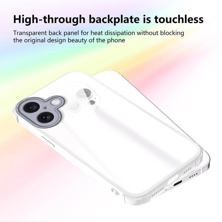 For iPhone 16 Four Corners Shield Shockproof TPU Hybrid PC Phone Case