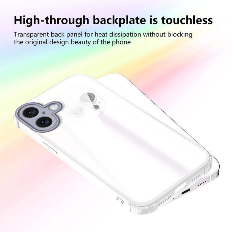 For iPhone 16 Plus Four Corners Shield Shockproof TPU Hybrid PC Phone Case