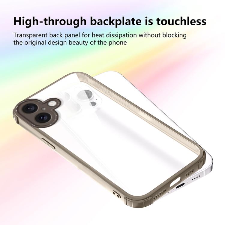 For iPhone 16 Plus Four Corners Shield Shockproof TPU Hybrid PC Phone Case