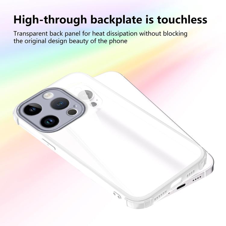 For iPhone 15 Pro Four Corners Shield Shockproof TPU Hybrid PC Phone Case