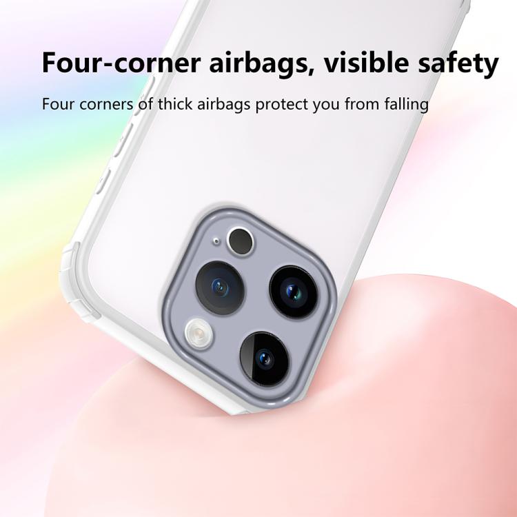 For iPhone 15 Pro Four Corners Shield Shockproof TPU Hybrid PC Phone Case