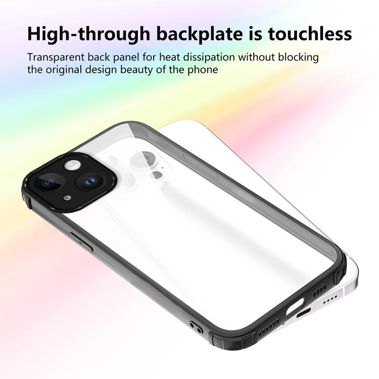 For iPhone 15 Four Corners Shield Shockproof TPU Hybrid PC Phone Case