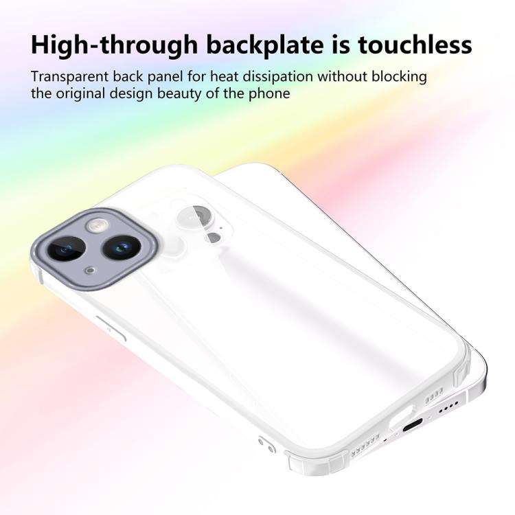For iPhone 15 Four Corners Shield Shockproof TPU Hybrid PC Phone Case