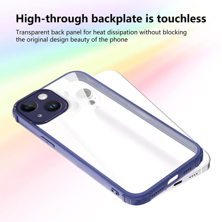For iPhone 15 Four Corners Shield Shockproof TPU Hybrid PC Phone Case